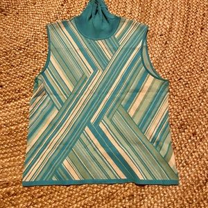 Geometric Mock Turtleneck